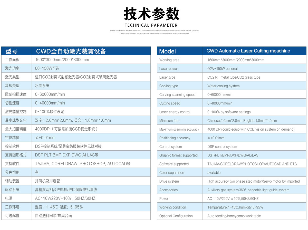 CWD 全自动激光裁剪系统